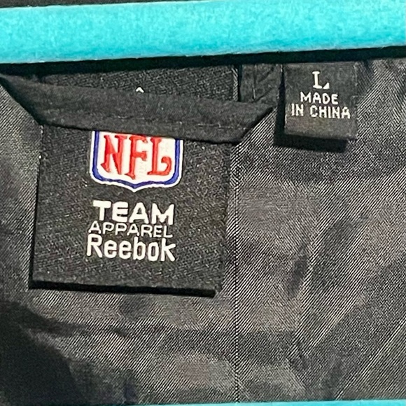 Men's NFL New Orleans Saints Windbreaker Size L Full Zip Pockets Reebok - Picture 4 of 8